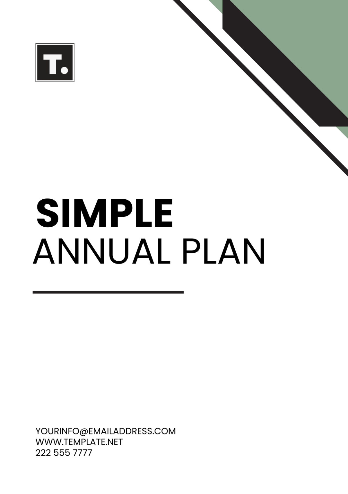 Free Simple Annual Plan Template - Edit Online & Download | Template.net