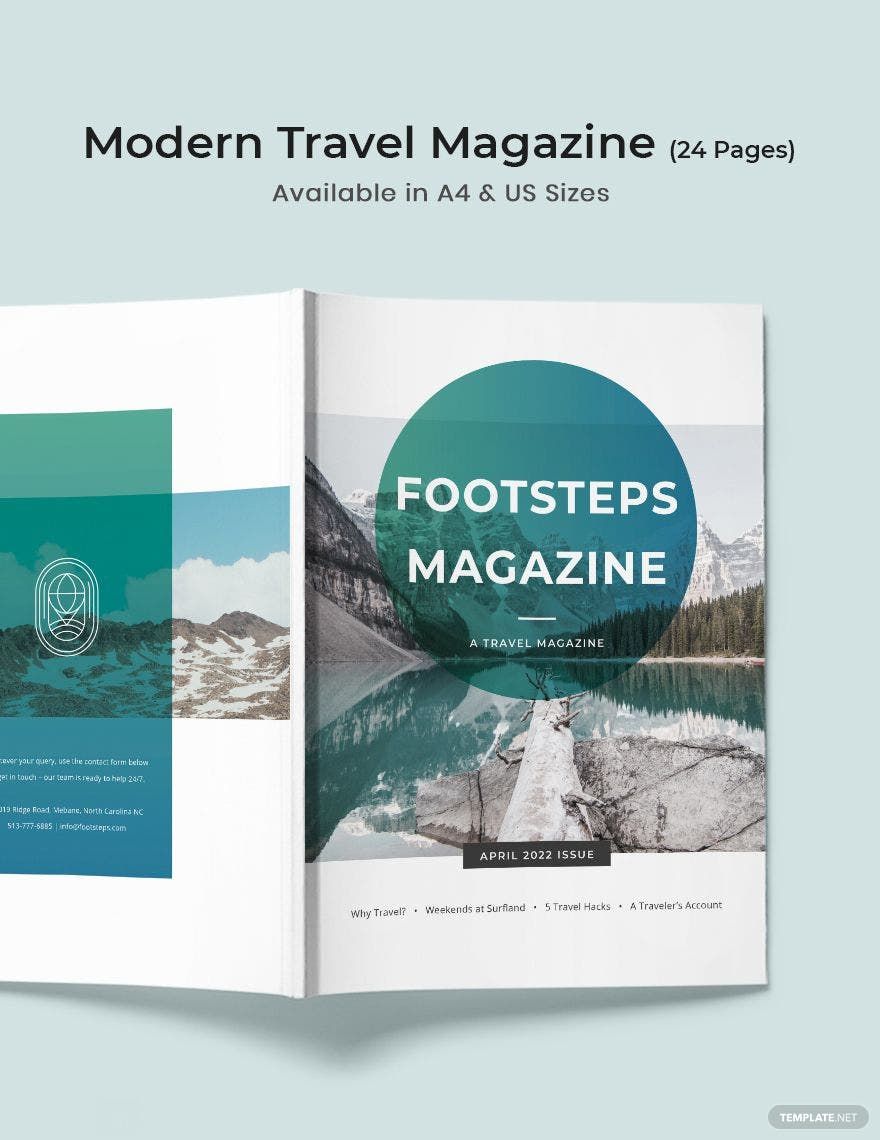 Elegant Travel Magazine Template