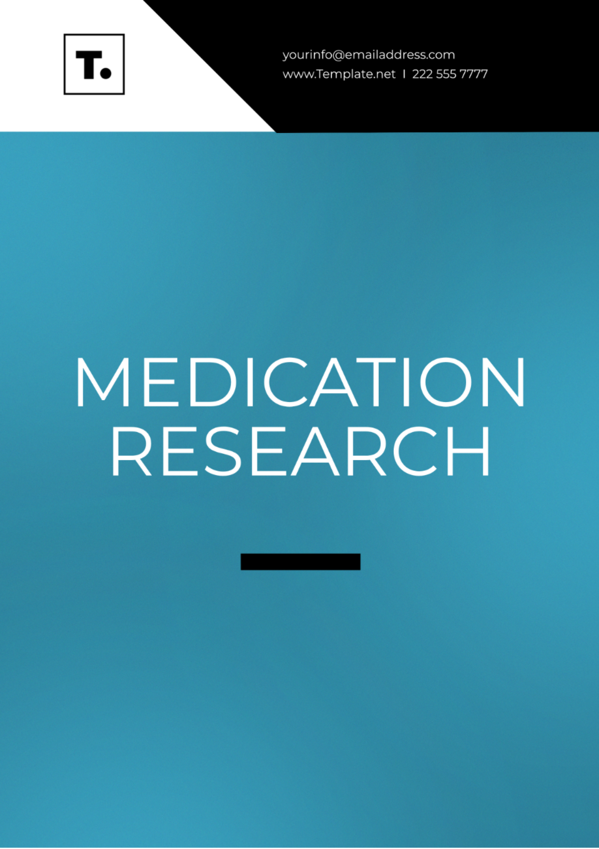 Free Medication Research Template