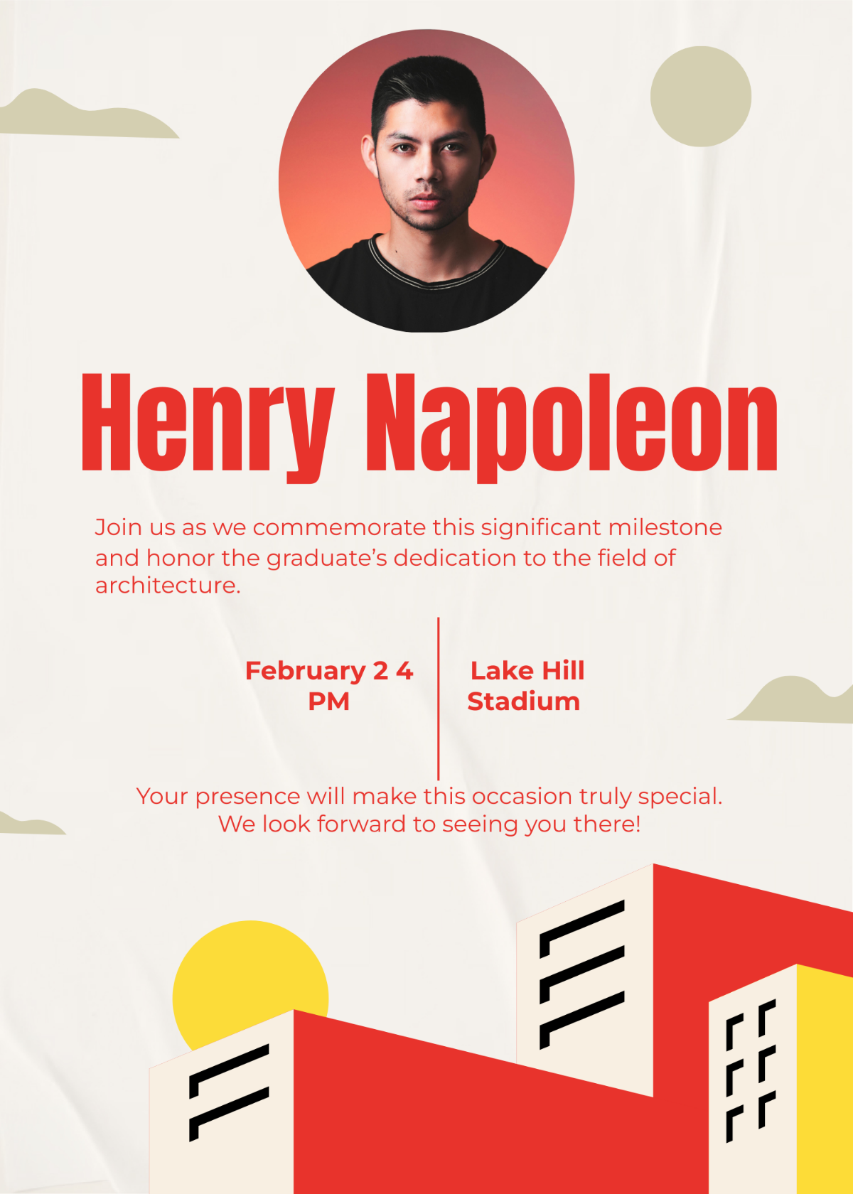 Architect Graduation Invitation