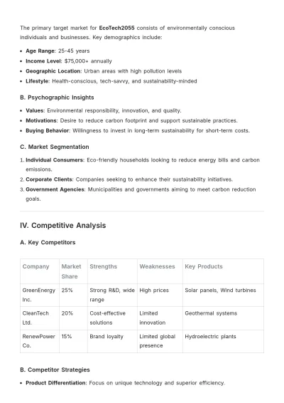 Free Product Market Research Template to Edit Online