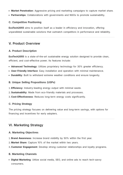 Free Product Market Research Template to Edit Online