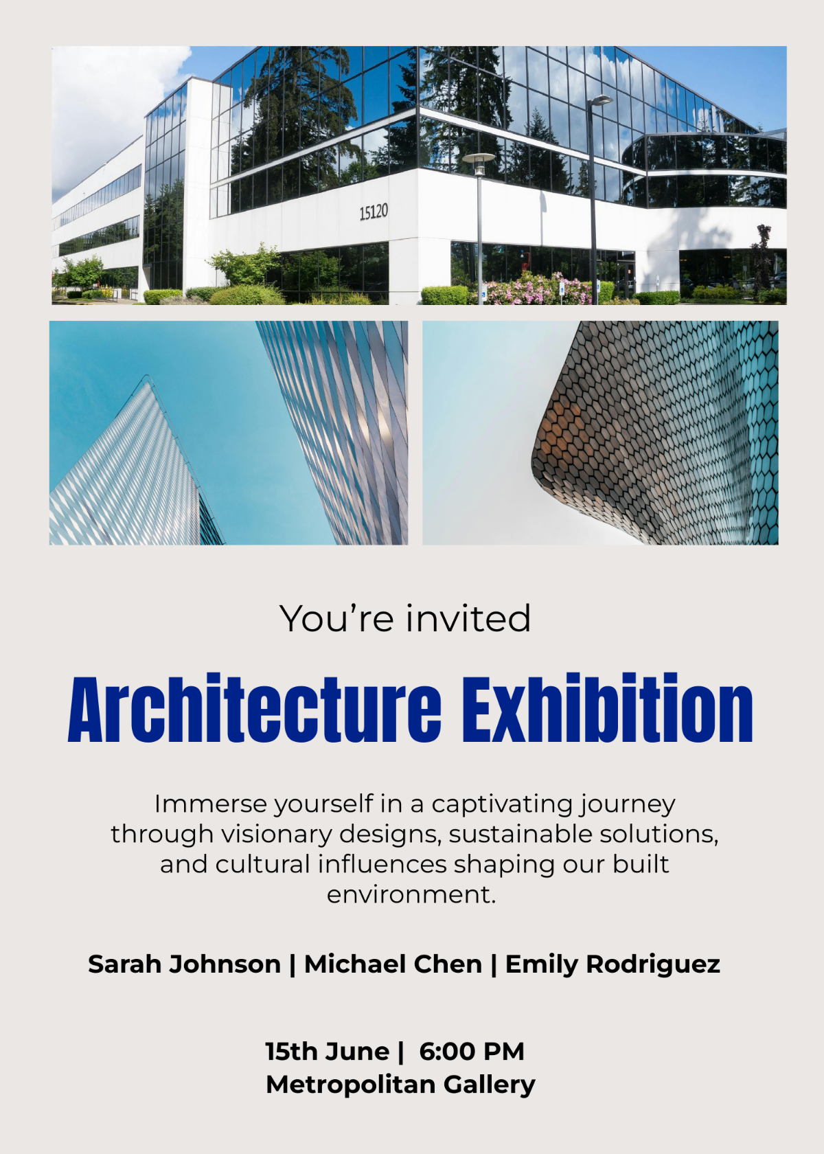 Architecture Exhibition Invitation