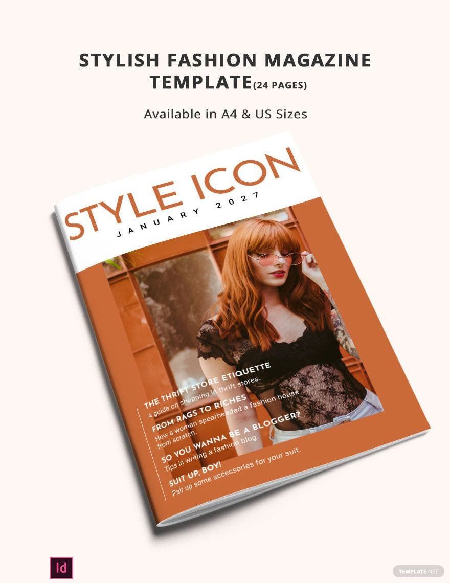Stylish Fashion Magazine Template