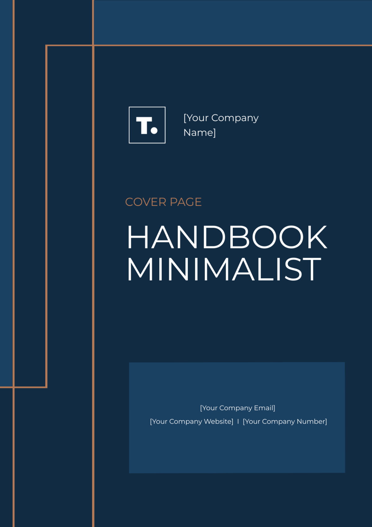Handbook Minimalist Cover Page