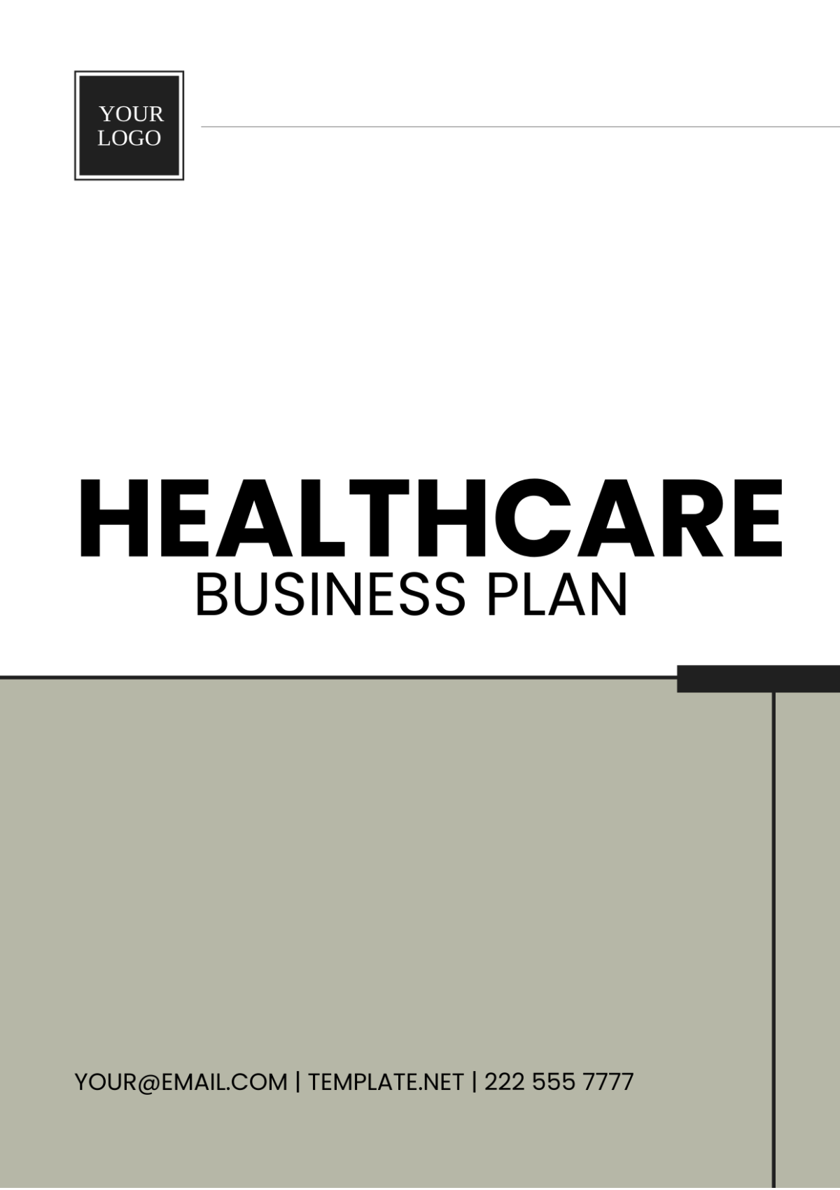 Healthcare Business Plan Template