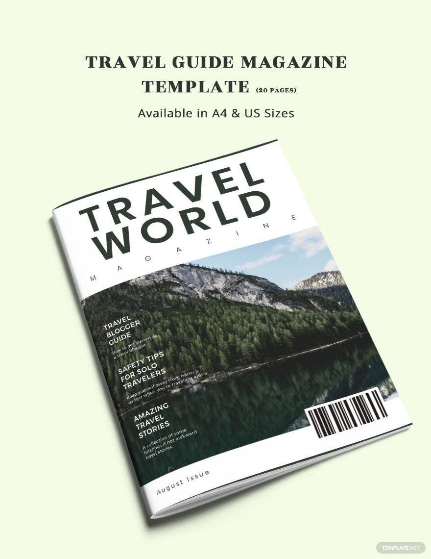 Travel Guide Magazine Template