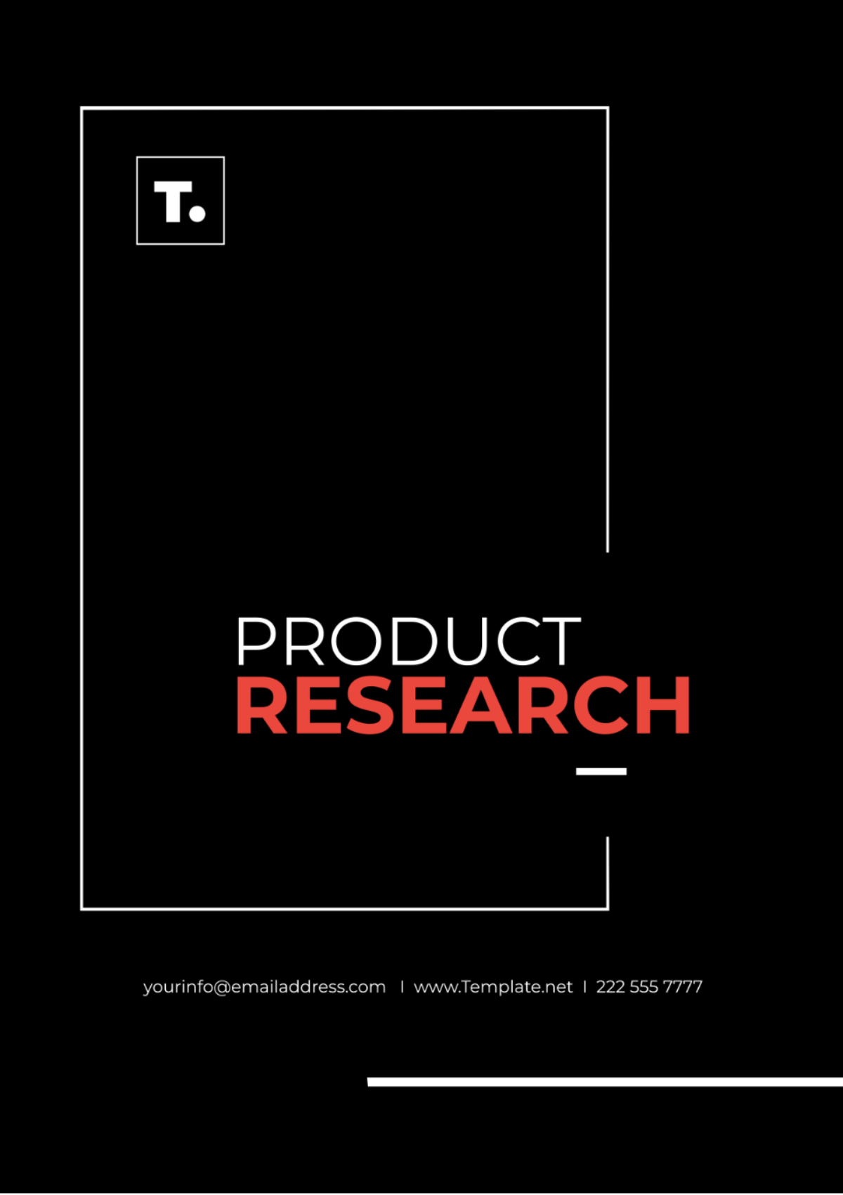 Free Product Research Template