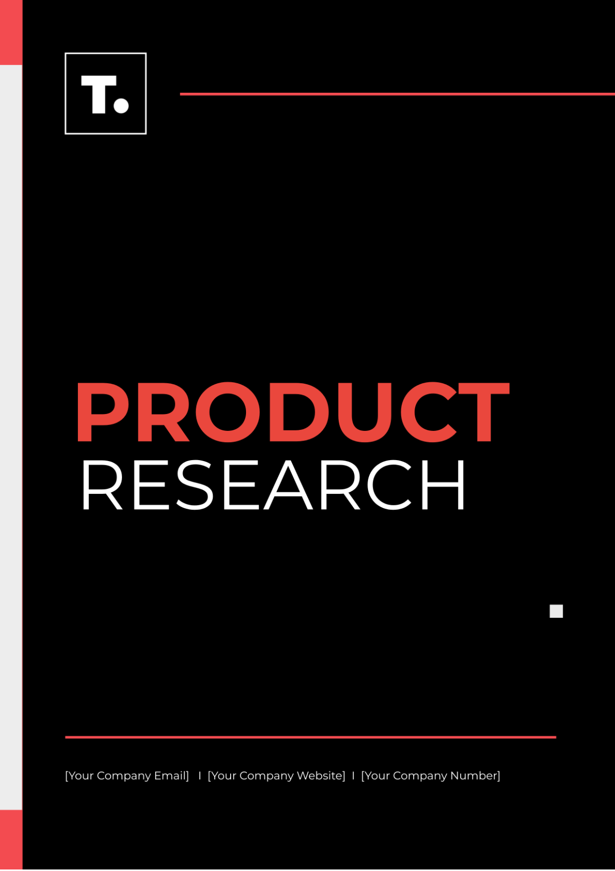 Product Research Template - Edit Online & Download