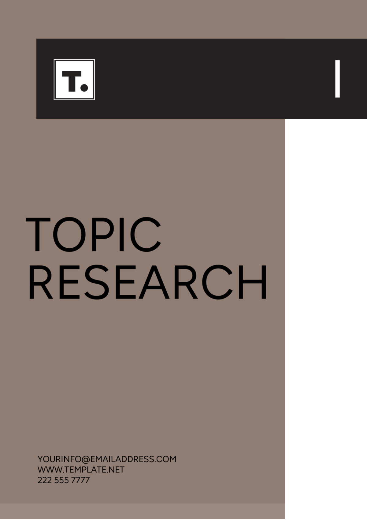 Free Topic Research Template