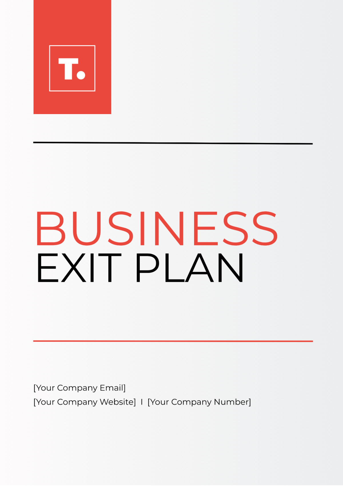 Business Exit Plan Template - Edit Online & Download