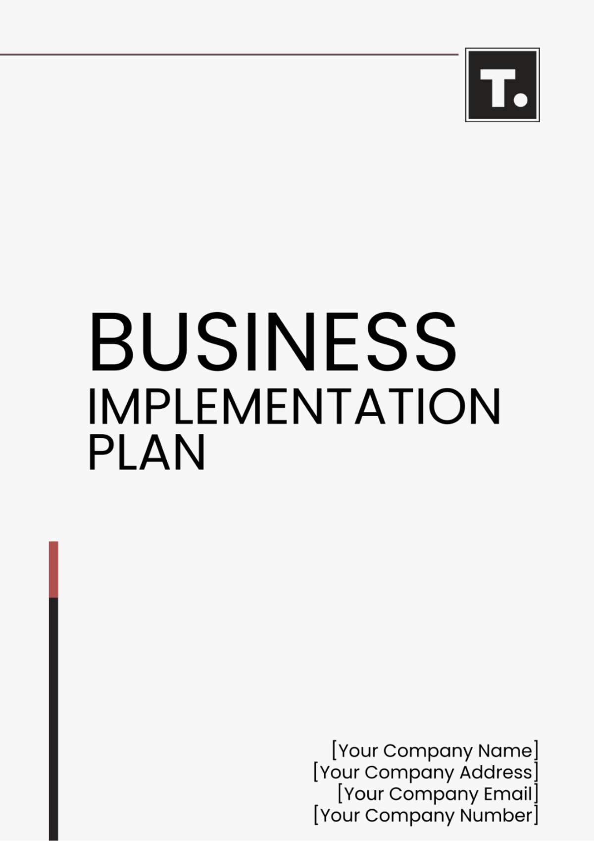 Business Implementation Plan Template - Edit Online & Download