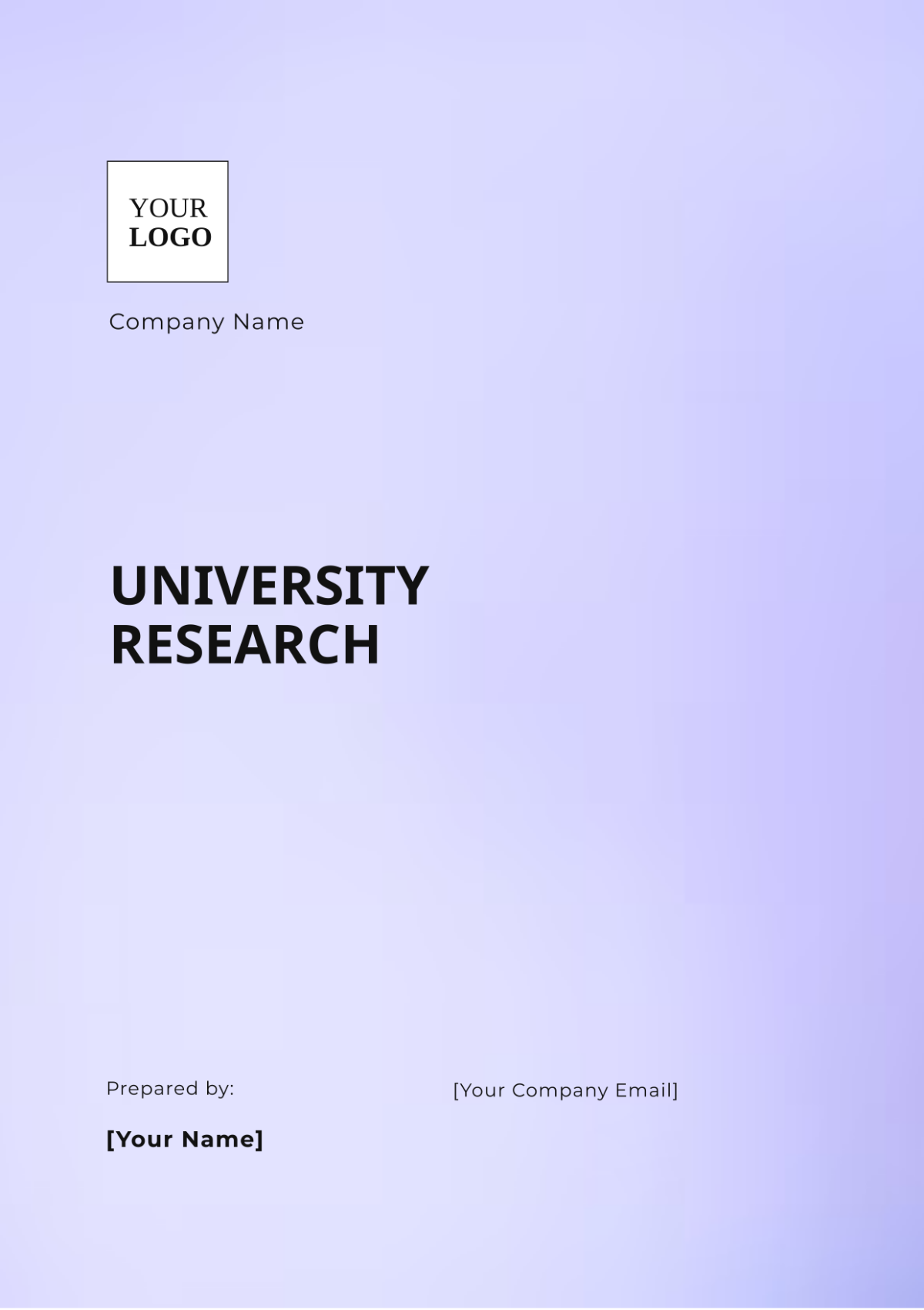 University Research Template - Edit Online & Download