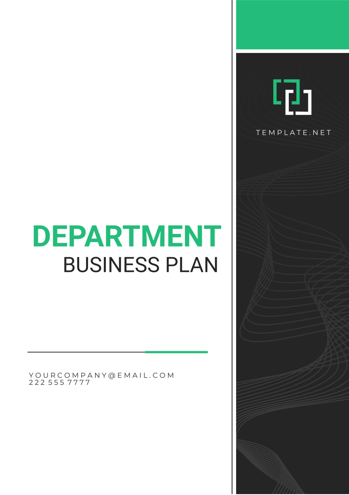 Department Business Plan Template