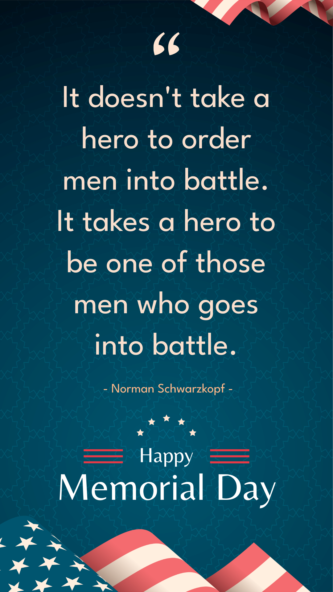 Memorial Day Leadership Quotes Template