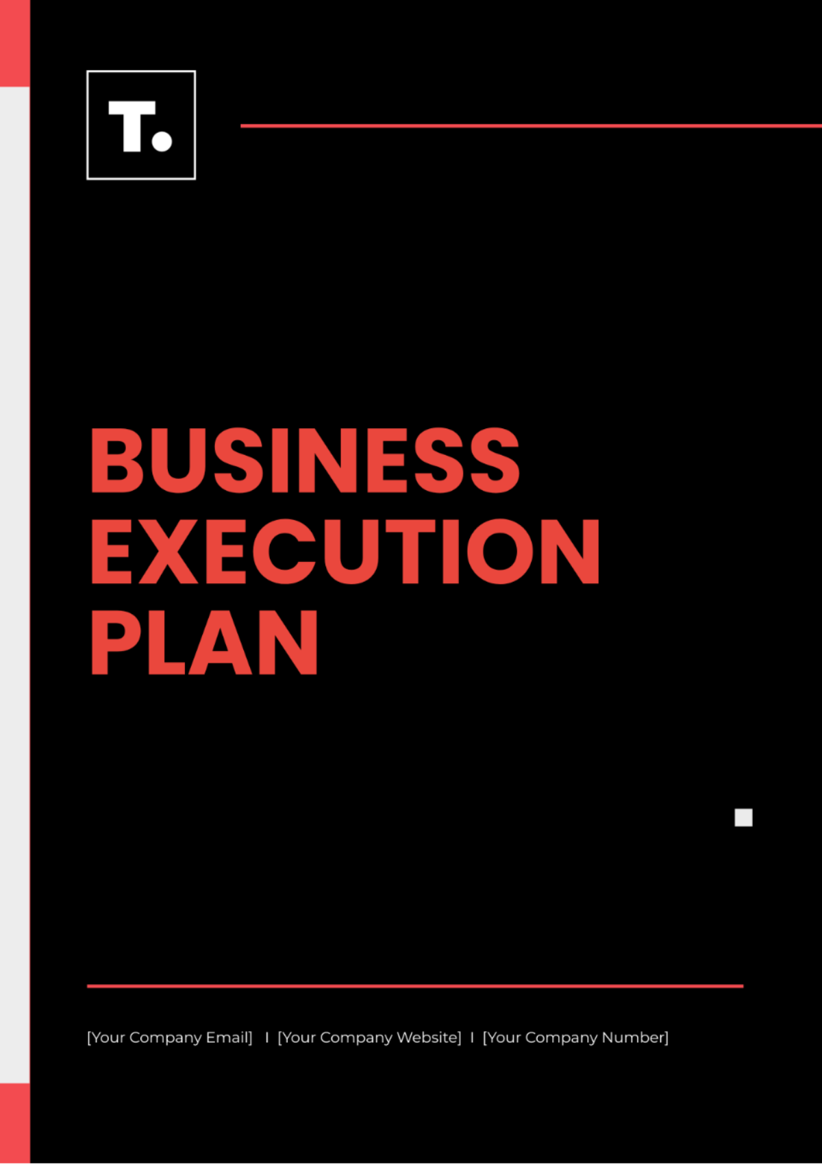 Business Execution Plan Template - Edit Online & Download