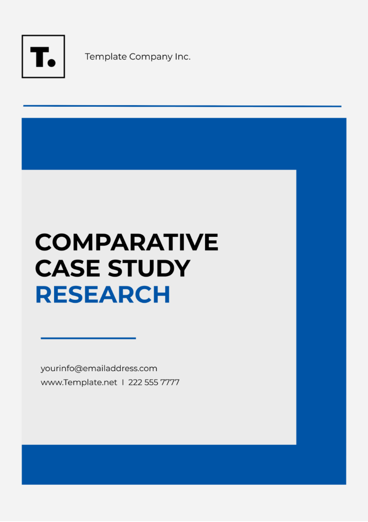 Free Comparative Case Study Research Template