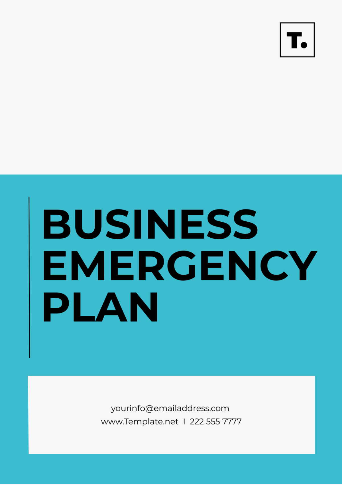 Business Emergency Plan Template