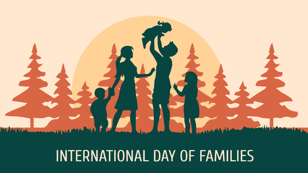 Free International Day of Families Background Template