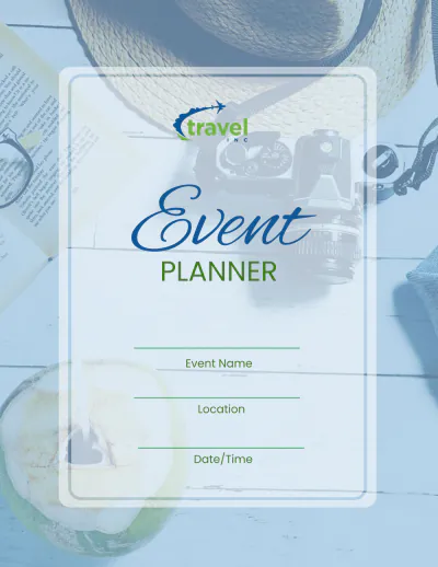 Free Travel Agency Event Planner Template to Edit Online