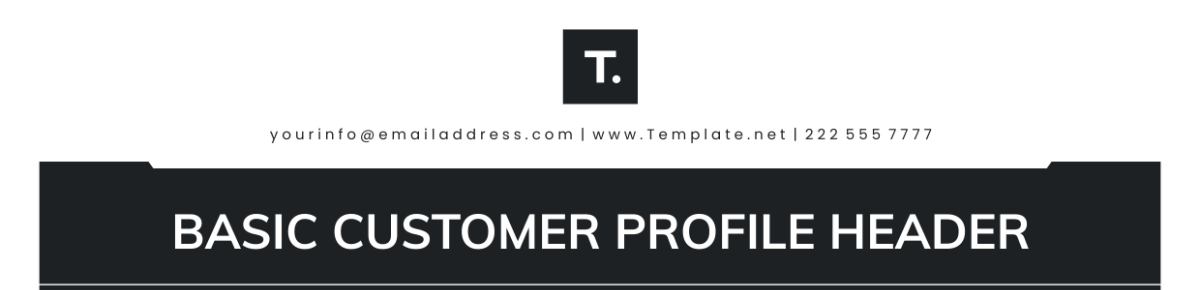 Basic Customer Profile Header