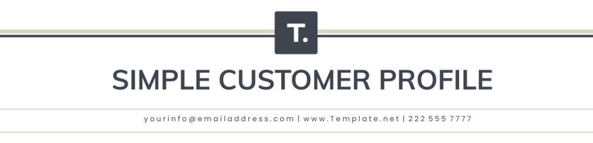 Simple Customer Profile Header