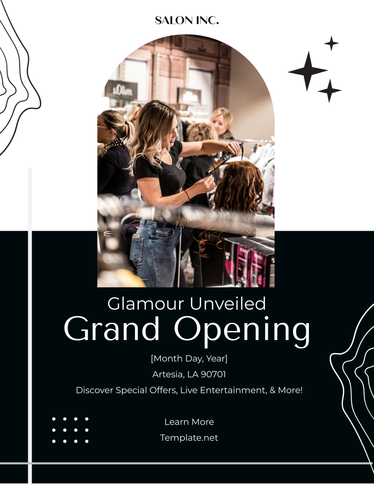Salon Grand Opening Flyer