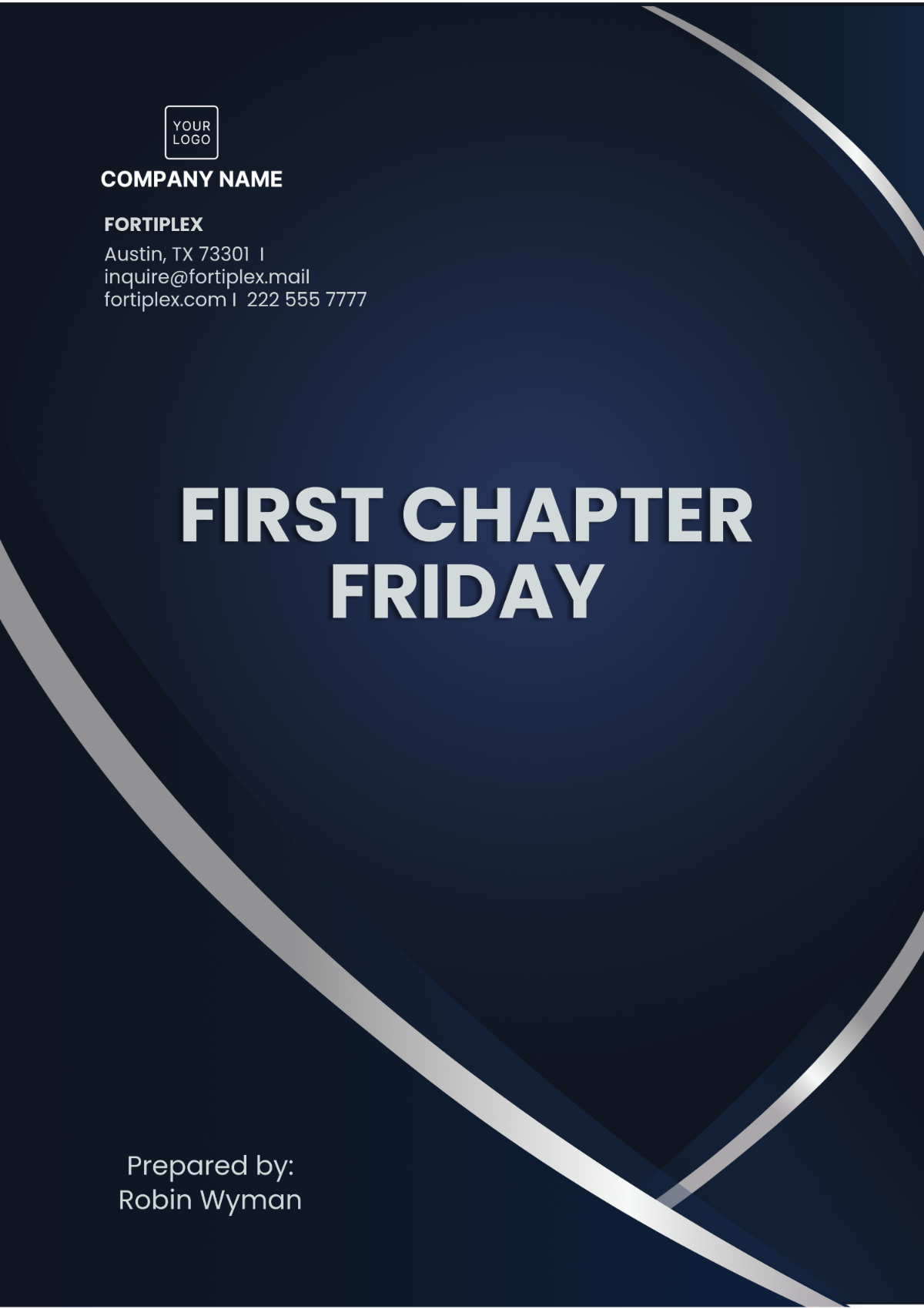 First Chapter Friday Template - Edit Online & Download