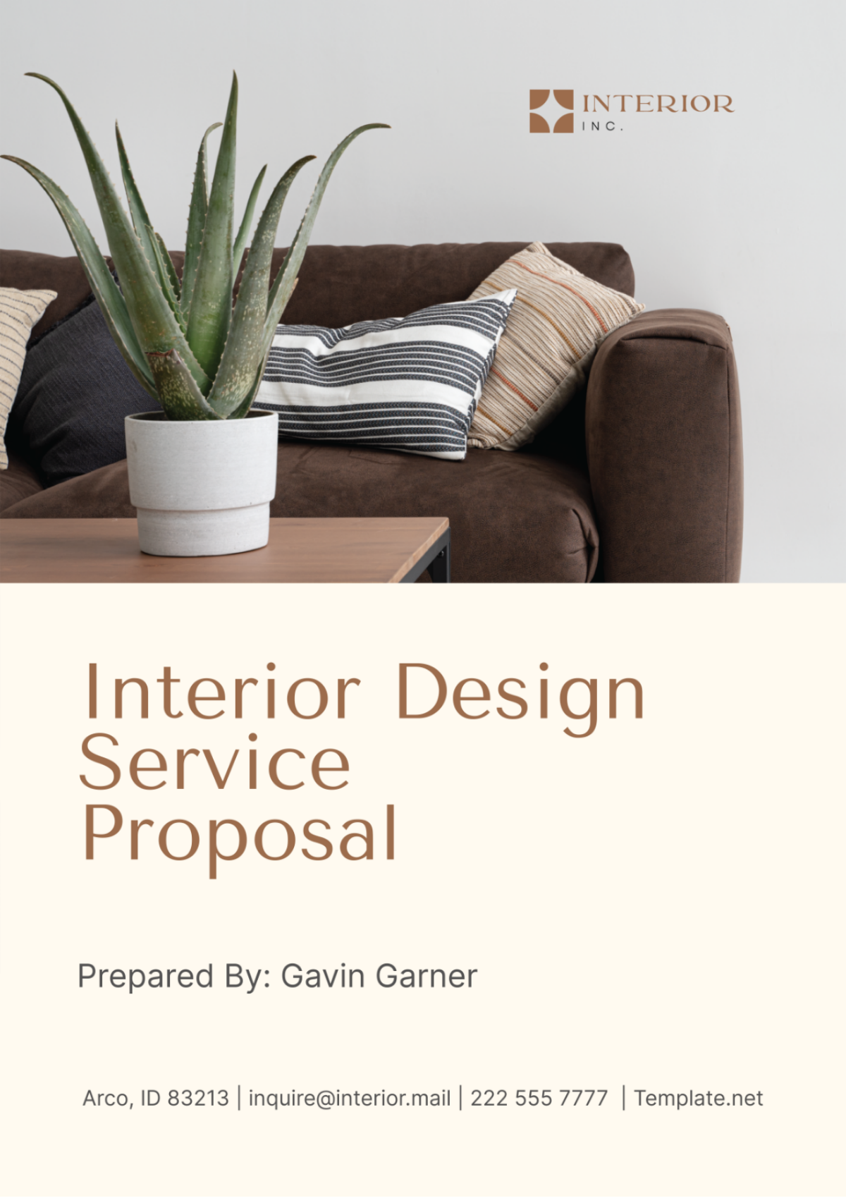 Interior Design Service Proposal Template - Edit Online & Download