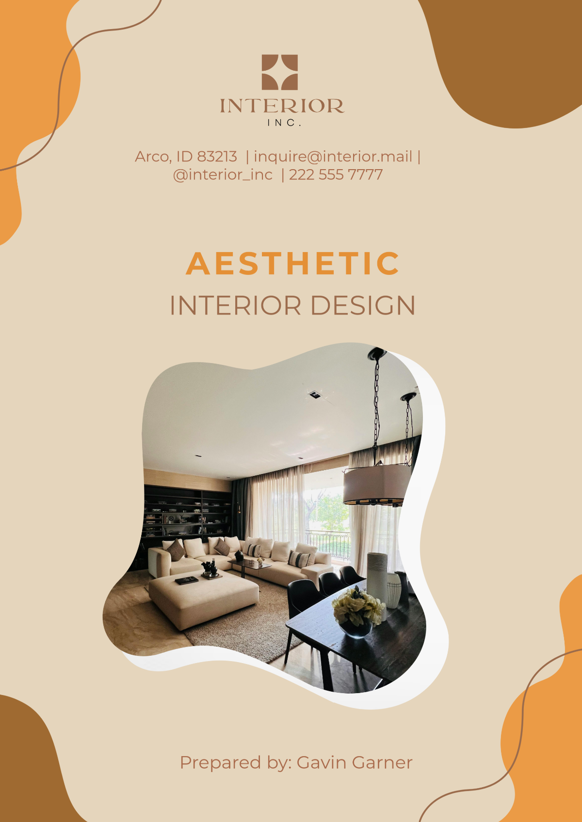 Free Interior Design Service Proposal Template