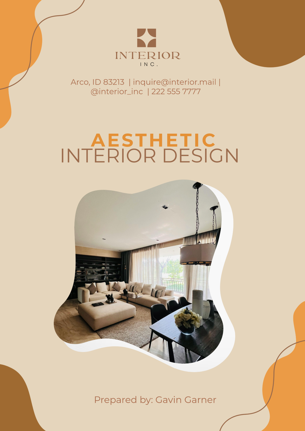 Free Interior Design Retail Proposal Template