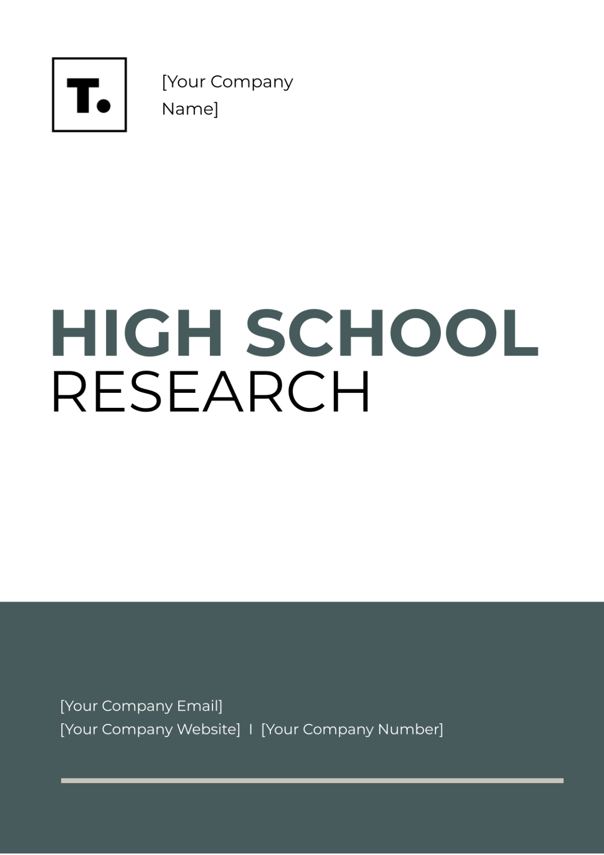 High School Research Template - Edit Online & Download