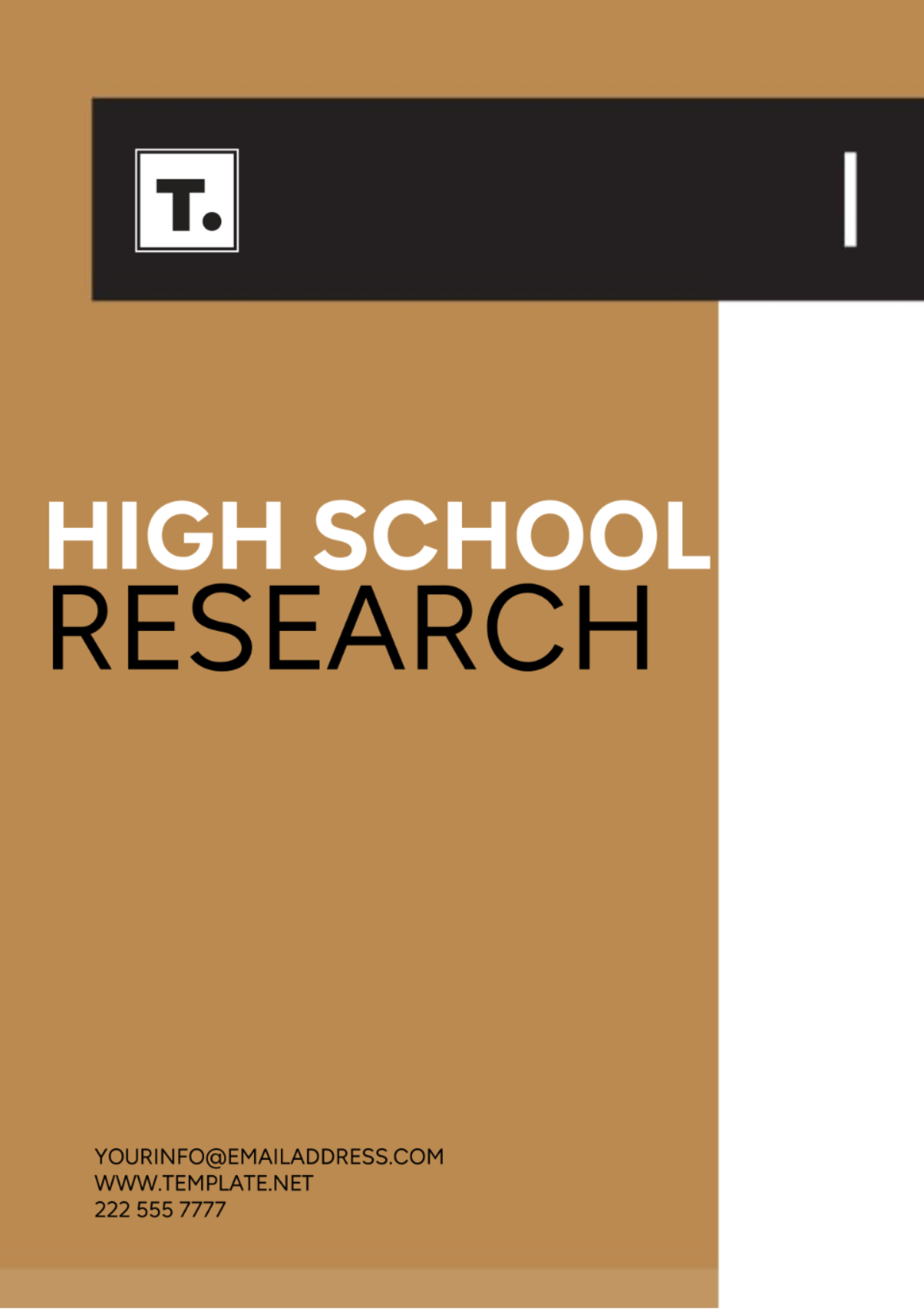 Free High School Research Template