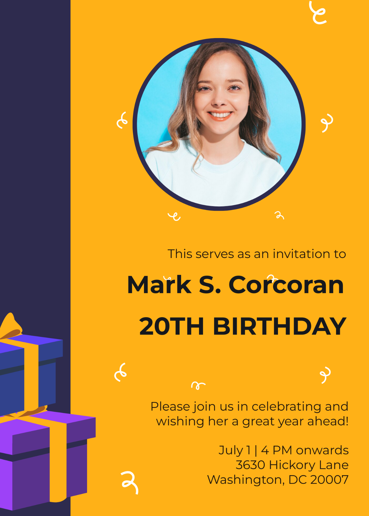 Birthday Wishes Invitation