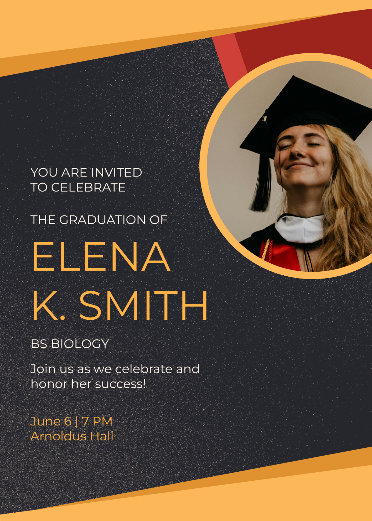 Graduation Congratulations Invitation