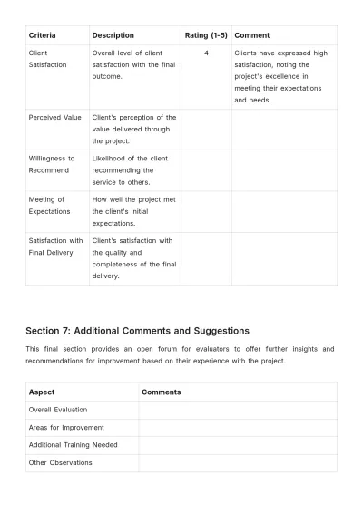 Free Interior Design Customer Satisfaction Evaluation Template to Edit Online