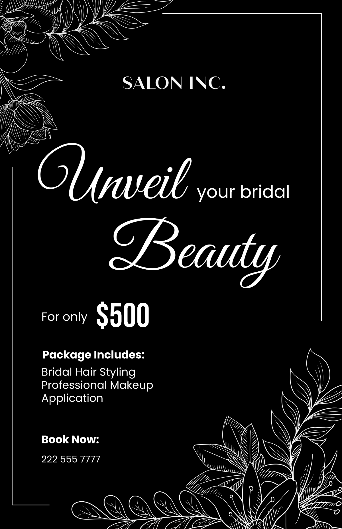 Salon Bridal Package Poster