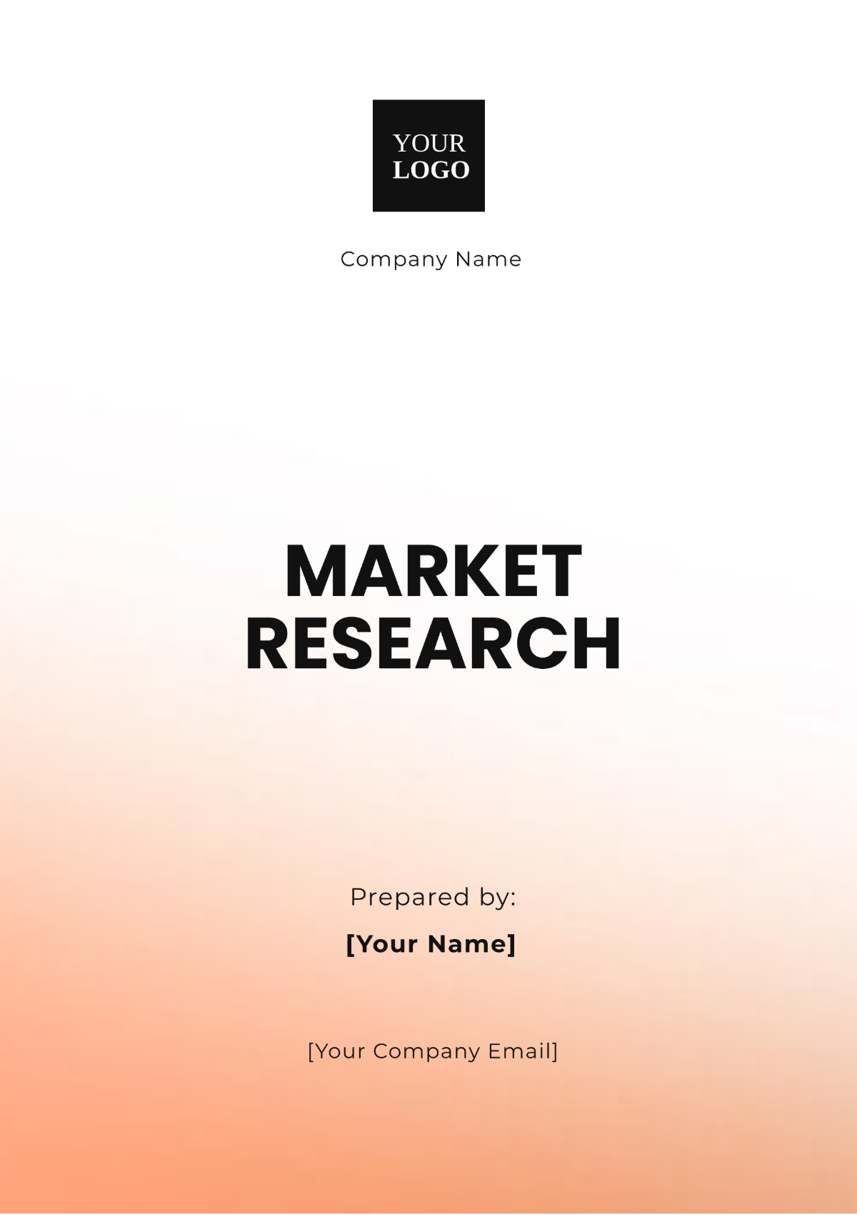 Free Market Research Template