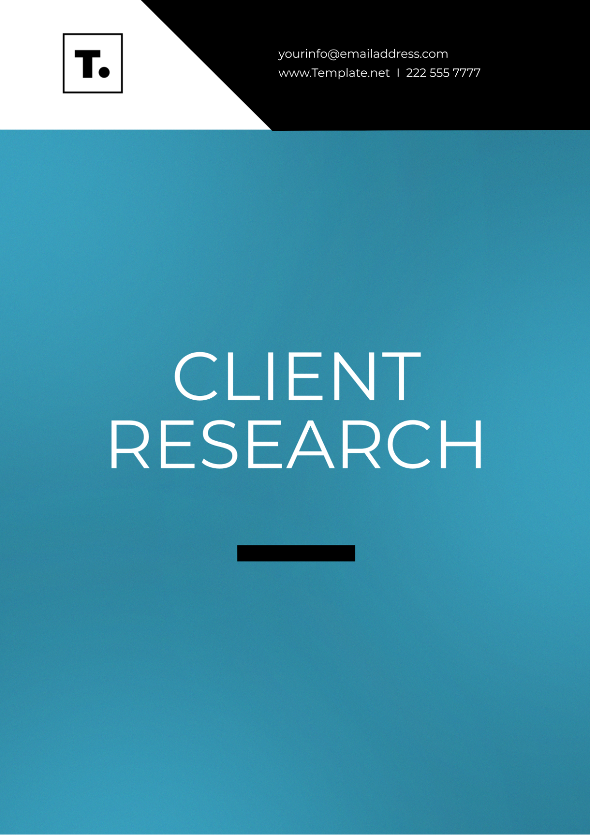 Free Client Research Template