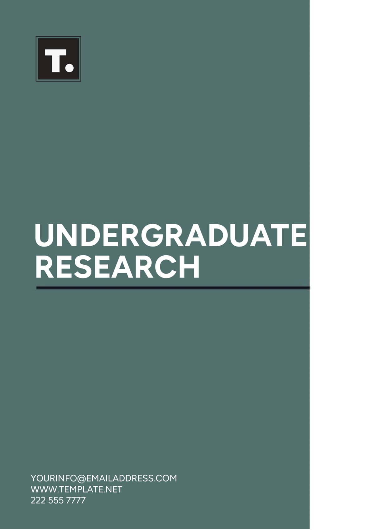 Free Undergraduate Research Template