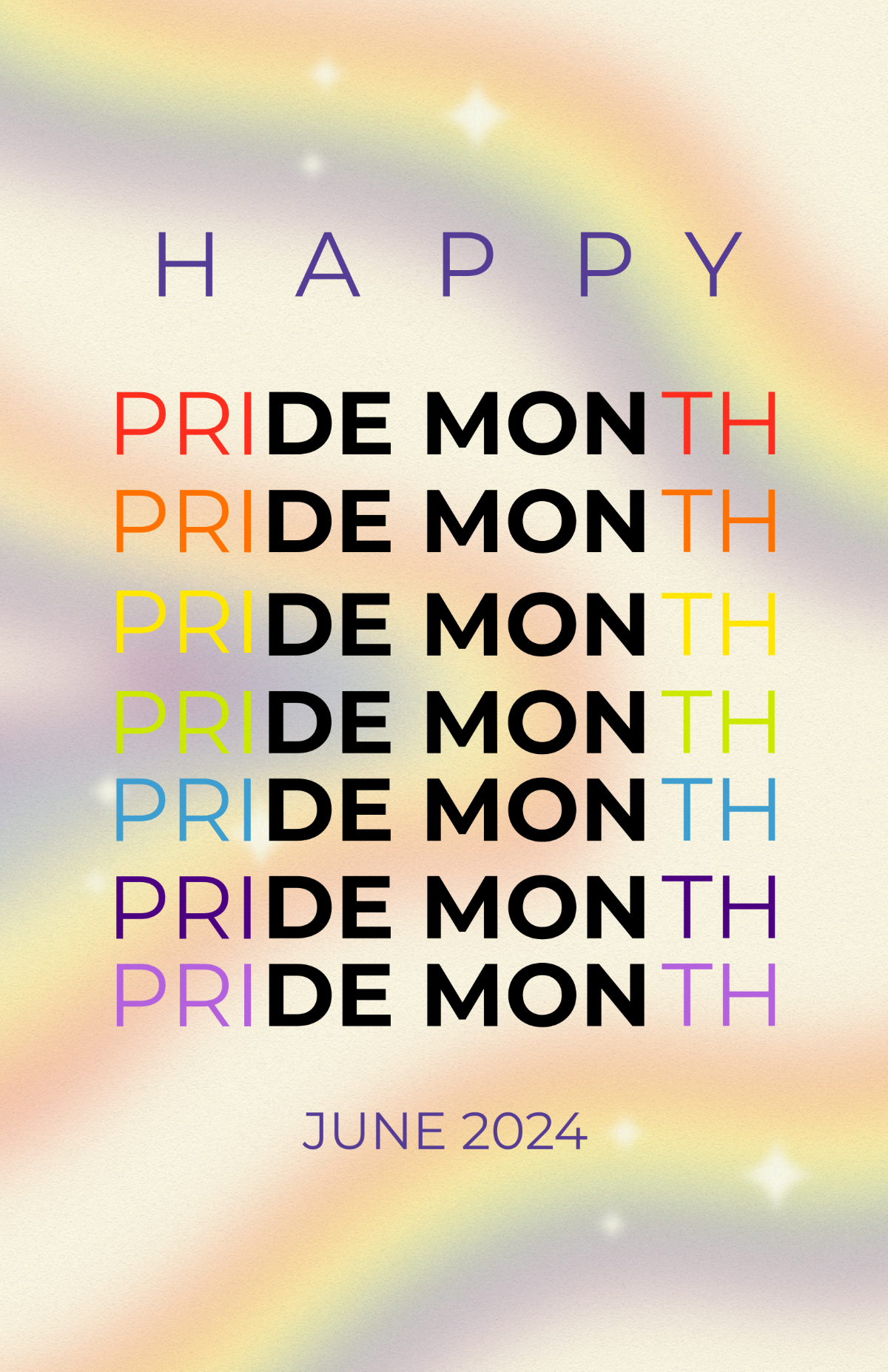 Pride Month Demon Poster Template