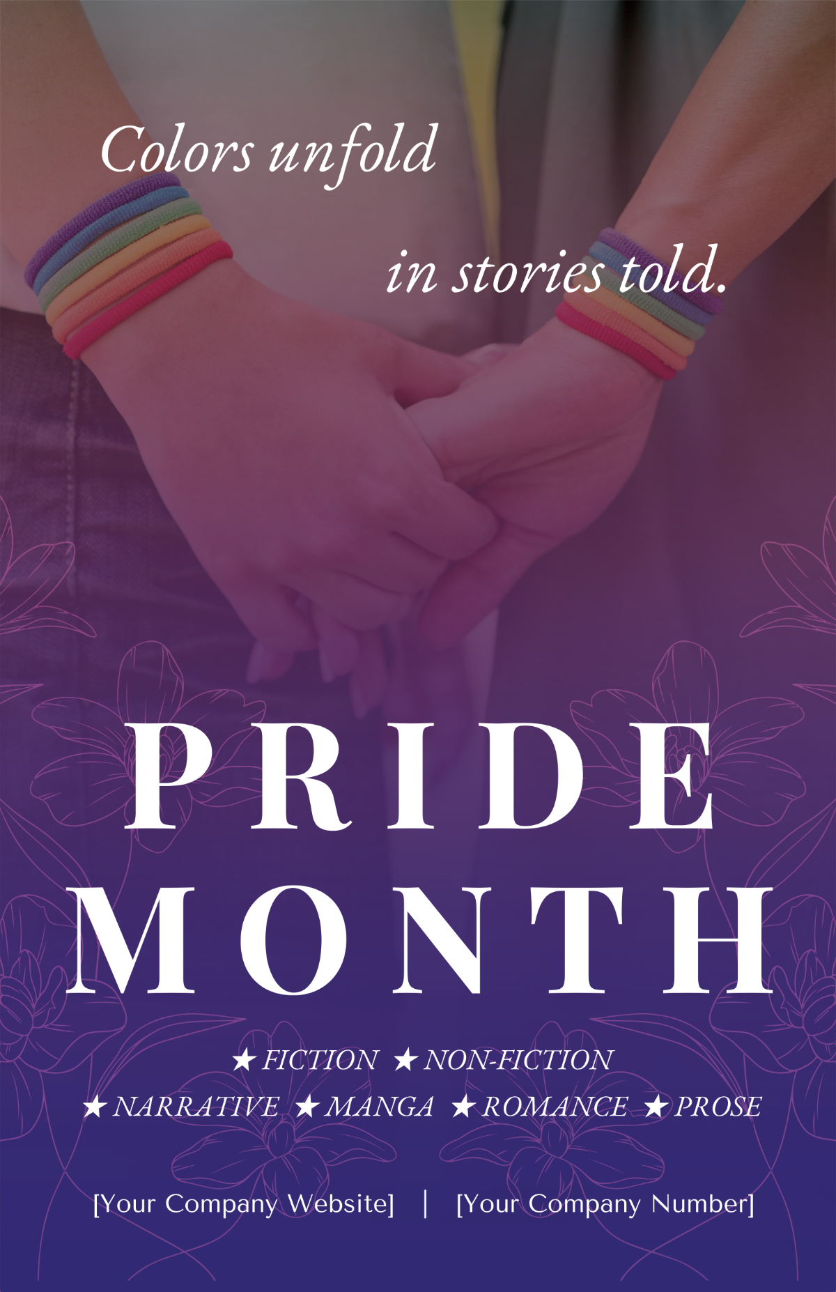 Pride Month Library Poster Template - Edit Online & Download