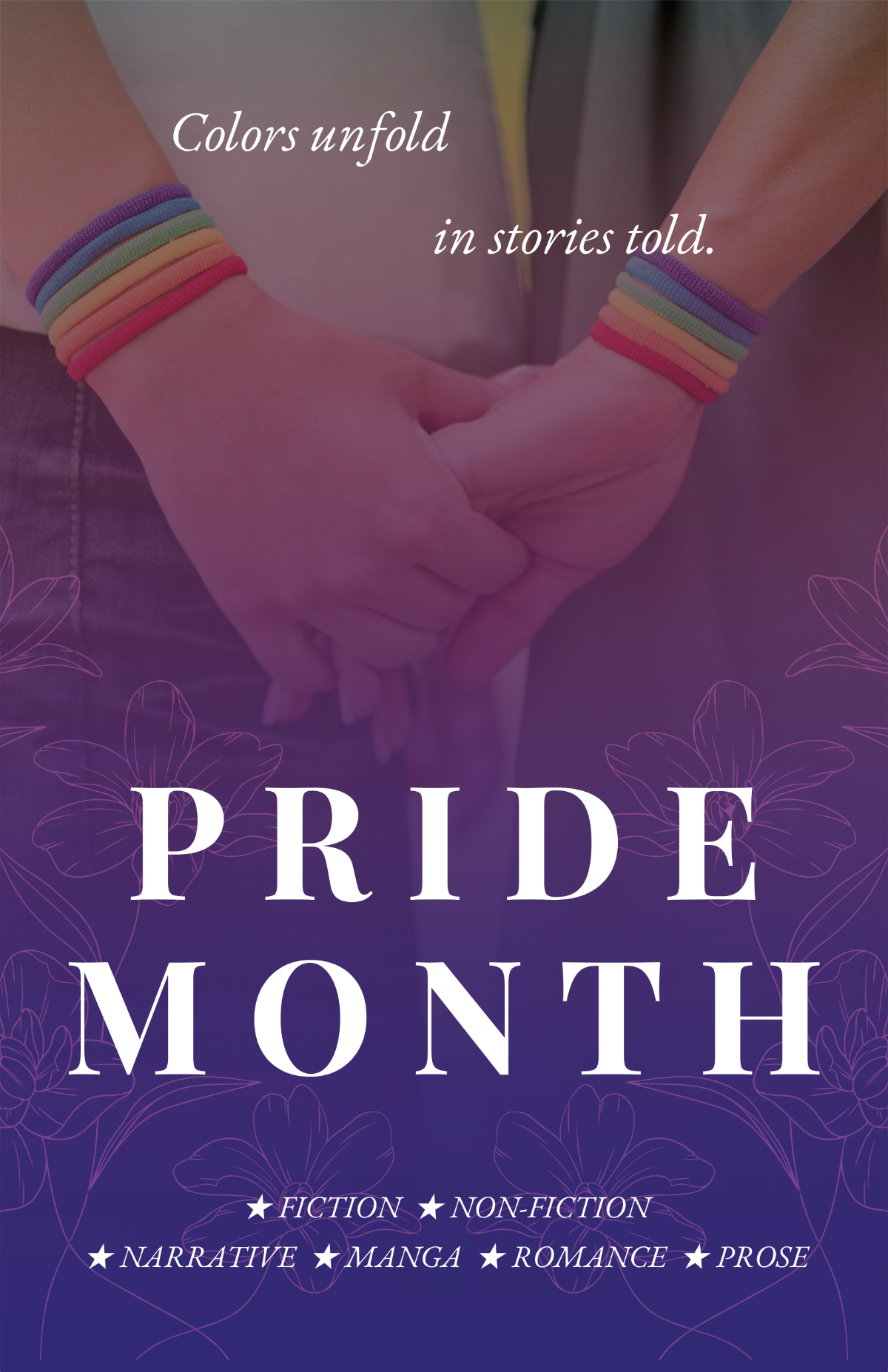 Pride Month Library Poster Template