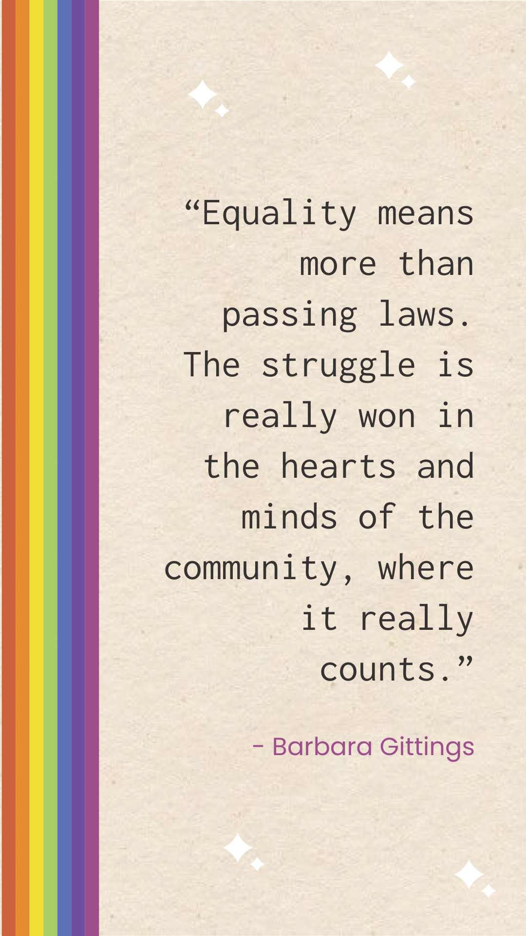 Pride Month Equality Quotes Template