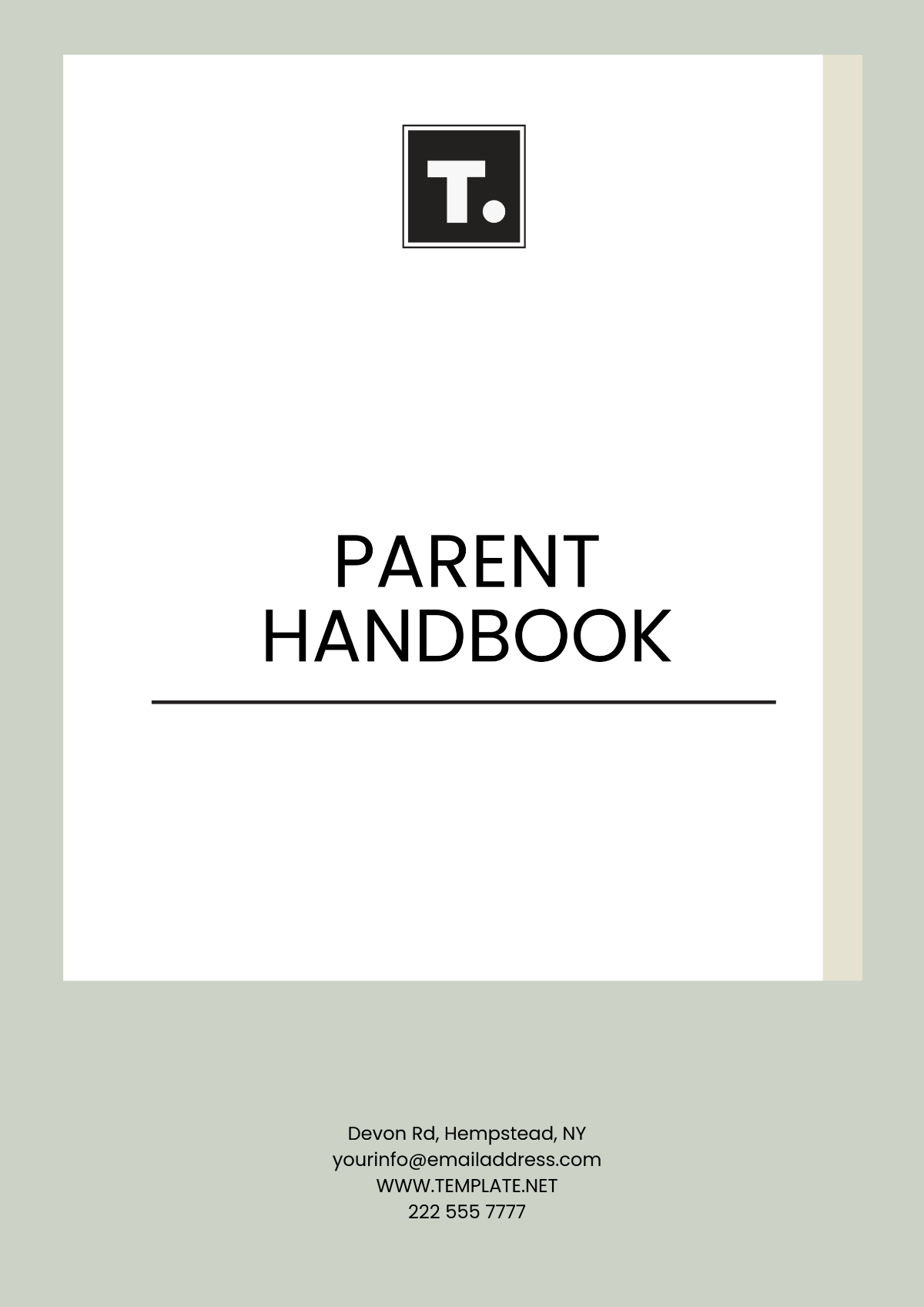 Free Parent Handbook Template - Edit Online & Download | Template.net