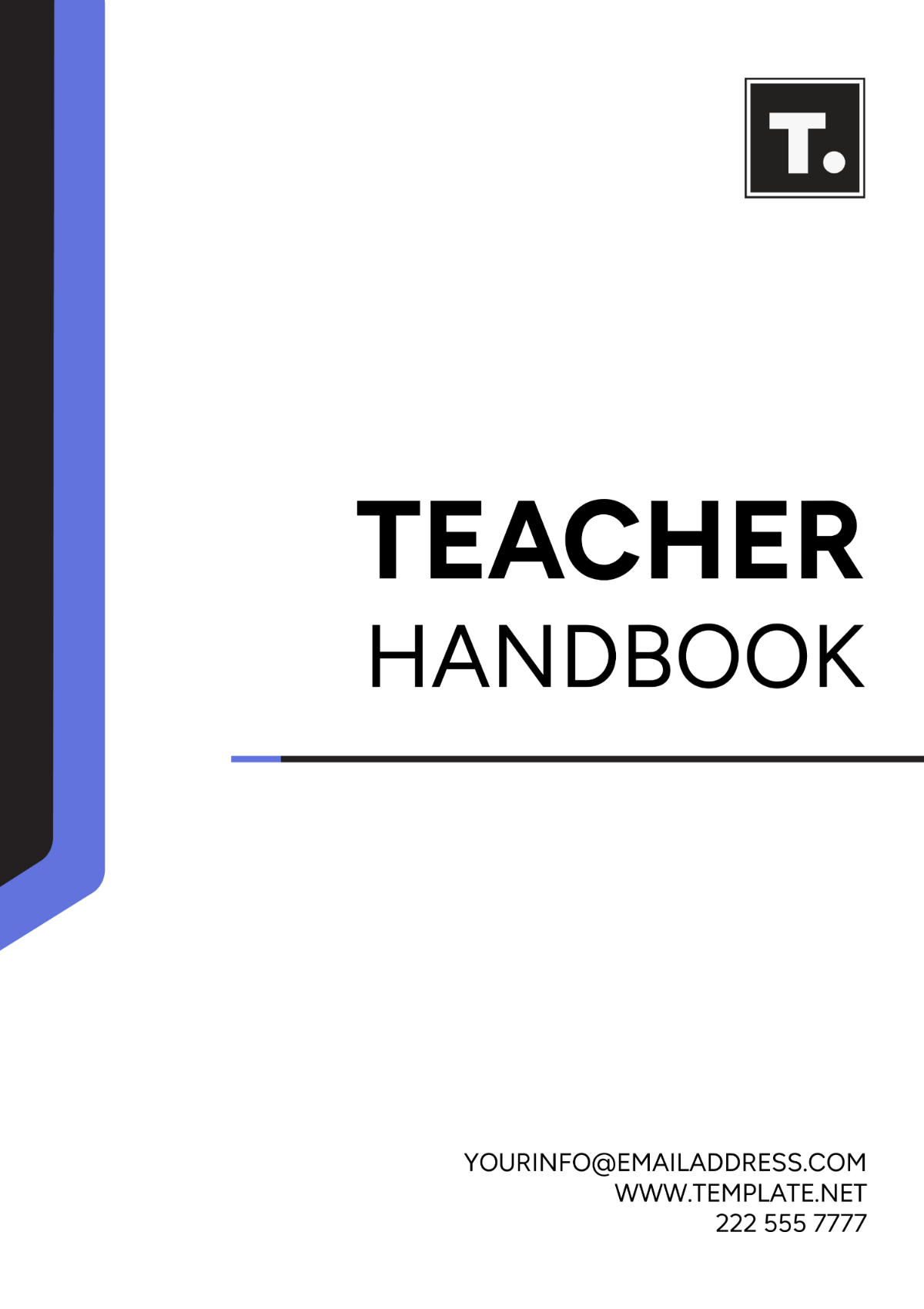 Free Teacher Handbook Template
