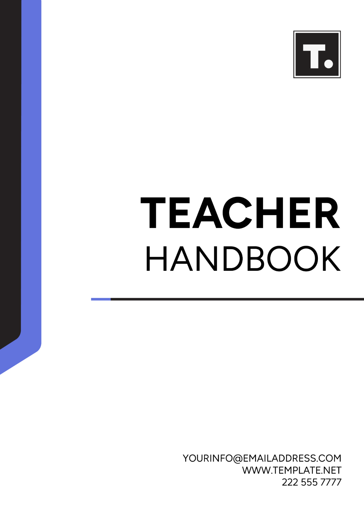 Teacher Handbook Template - Edit Online & Download