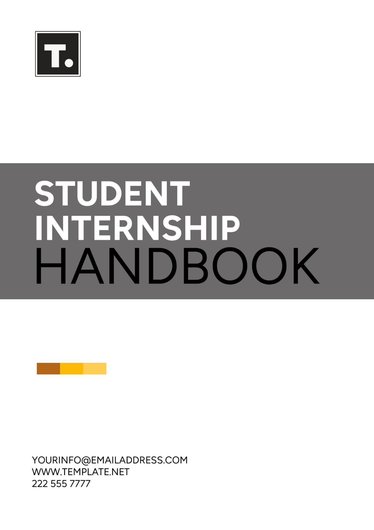 Student Internship Handbook Template - Edit Online & Download