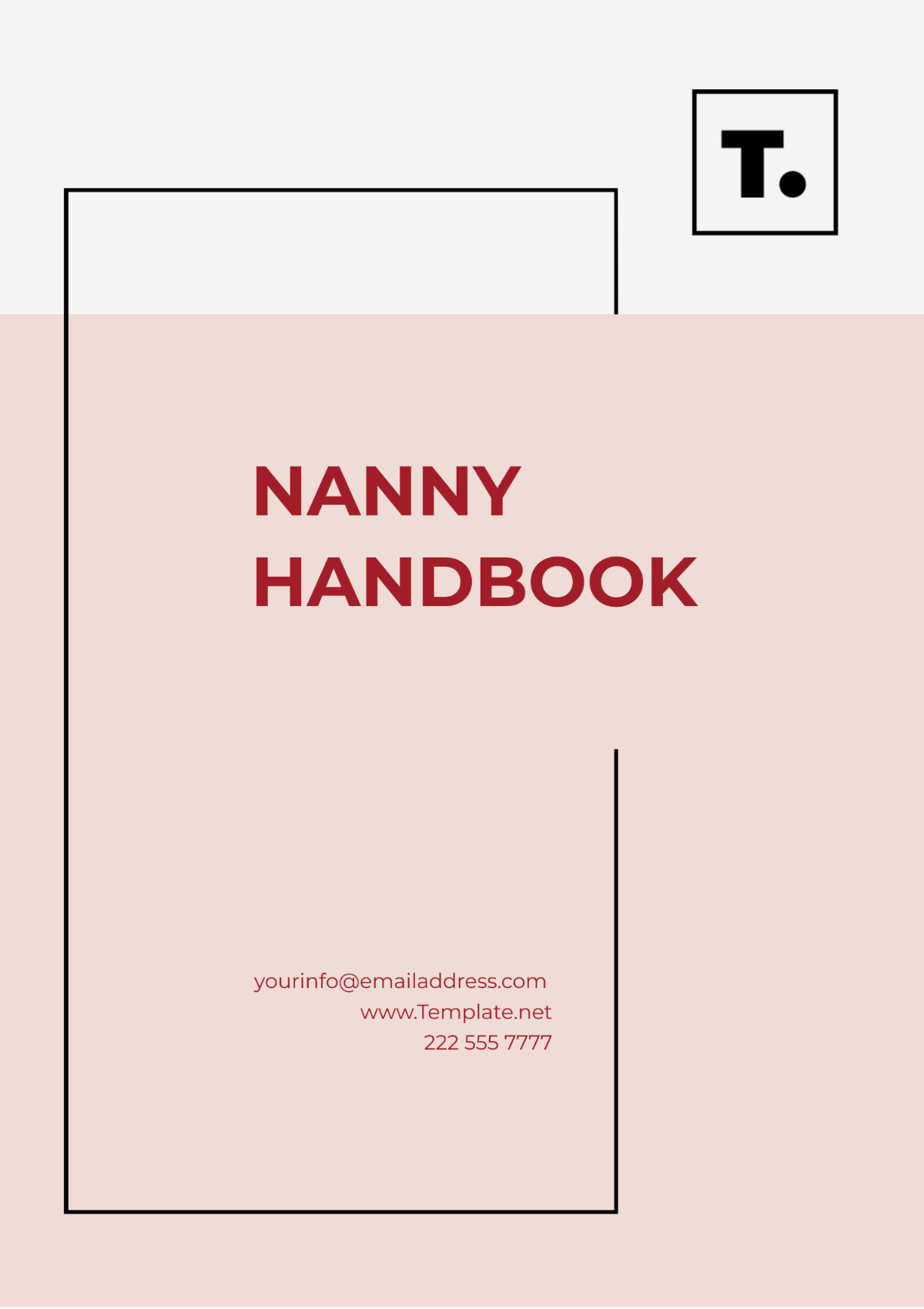 Free Nanny Handbook Template