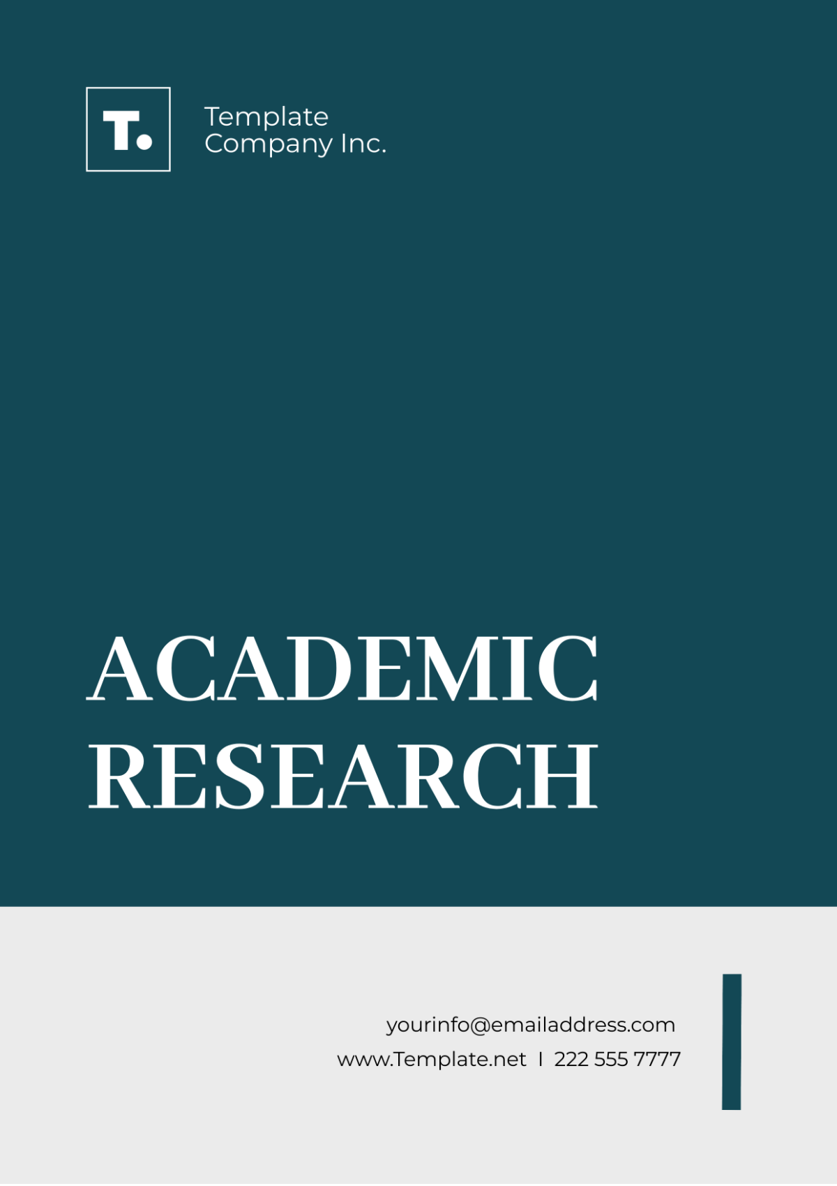Free Academic Research Template